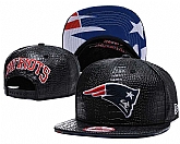 Patriots Team Logo Black Leather Adjustable Hat GS,baseball caps,new era cap wholesale,wholesale hats